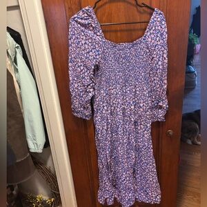 J. Crew floral midi dress